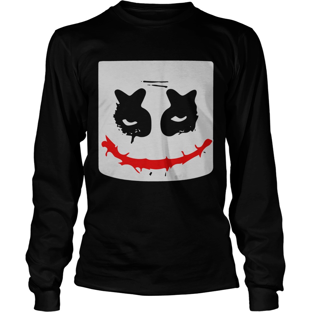 Funny Scary Joker Face Halloween Costume Shirt LongSleeve