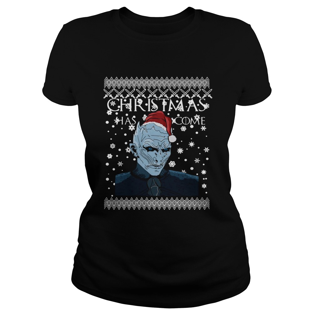 Game of Thrones Christmas Has Come White Walker Shirt Classic Ladies