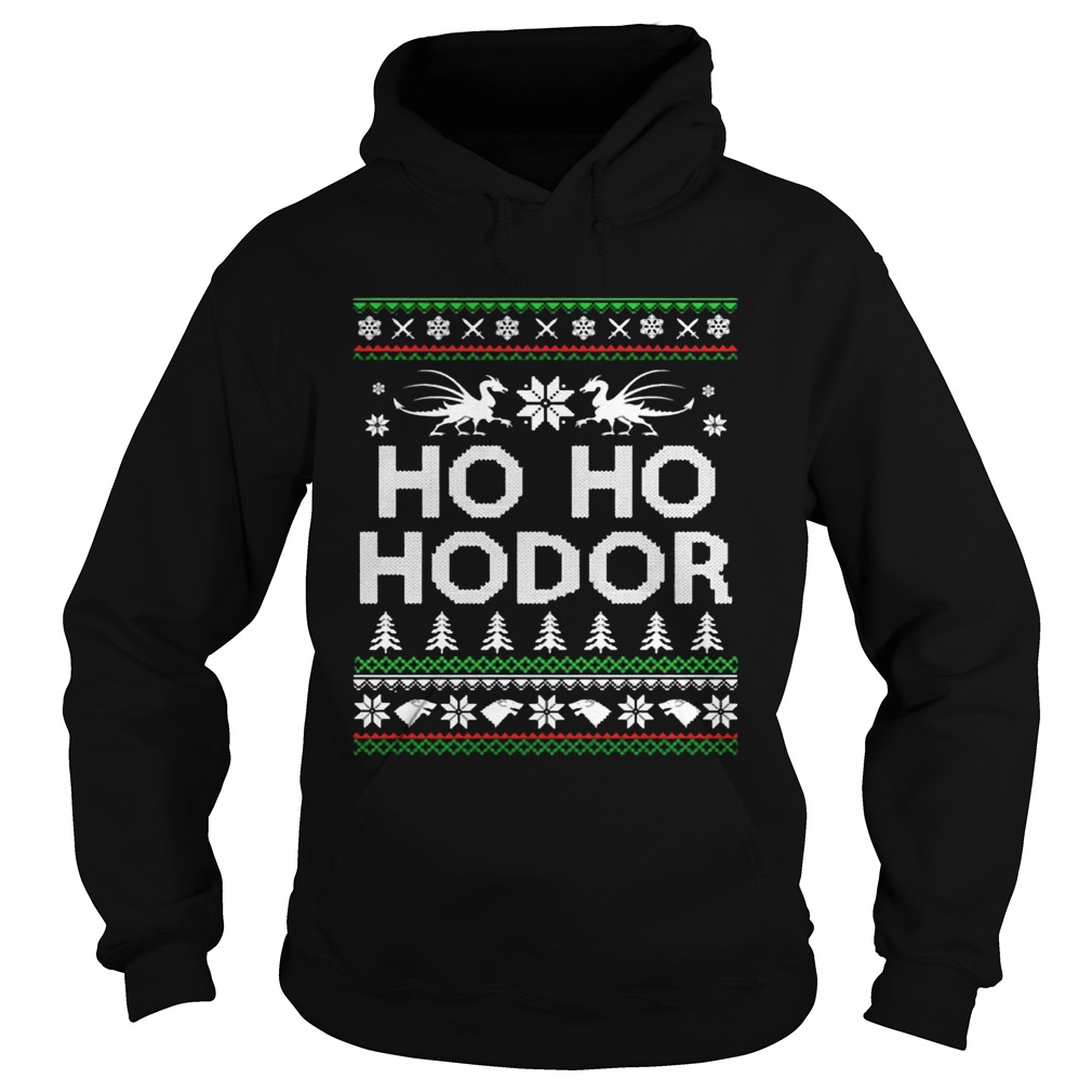 Game of throne HO HO Hodor Christmas Hoodie T Shirt Hoodie