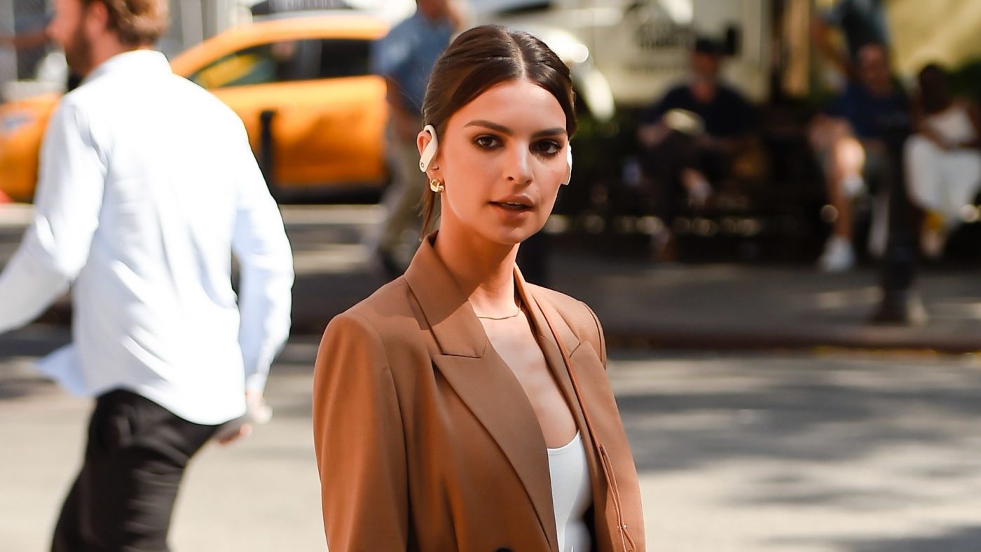 Geek-Chic! Emily Ratajkowski Makes the Case for Techy Earphones