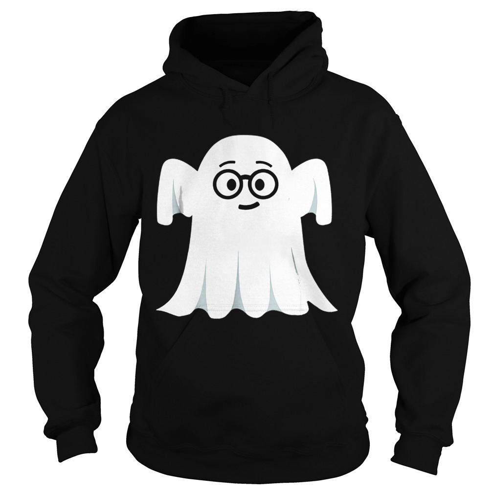 Ghost Emoji Nerd Geek Halloween Hoodie