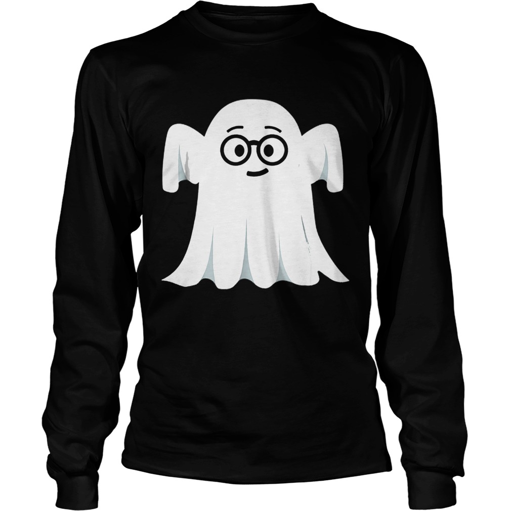 Ghost Emoji Nerd Geek Halloween LongSleeve