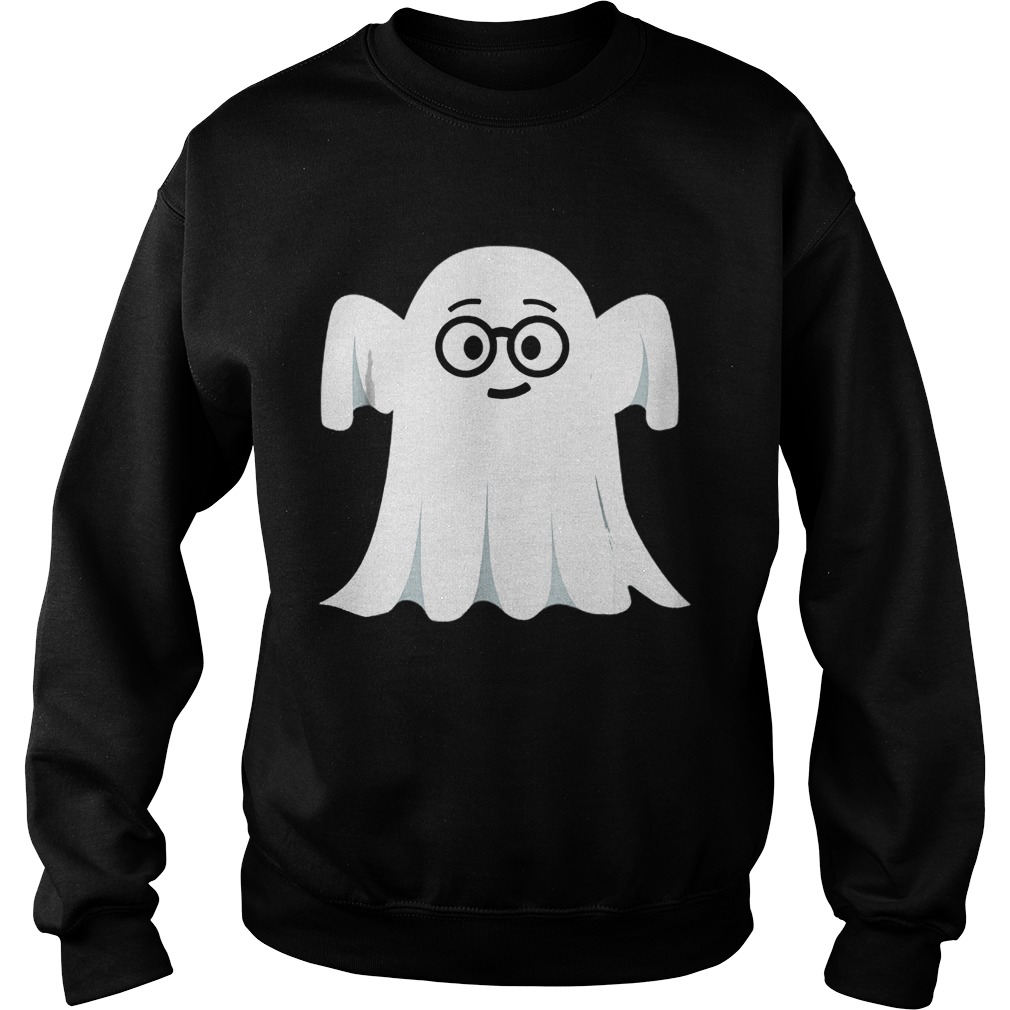 Ghost Emoji Nerd Geek Halloween Sweatshirt