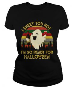 Ghost I sheet you not Im so ready for Halloween vintage  Classic Ladies