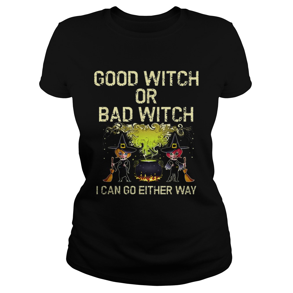 Good or Bad Witch Cute Womens Halloween Classic Ladies