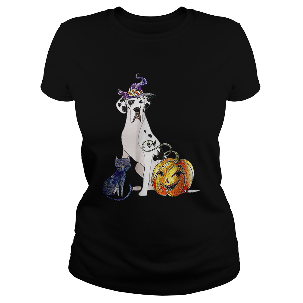 Great Dane Dog Halloween Harlequin Classic Ladies