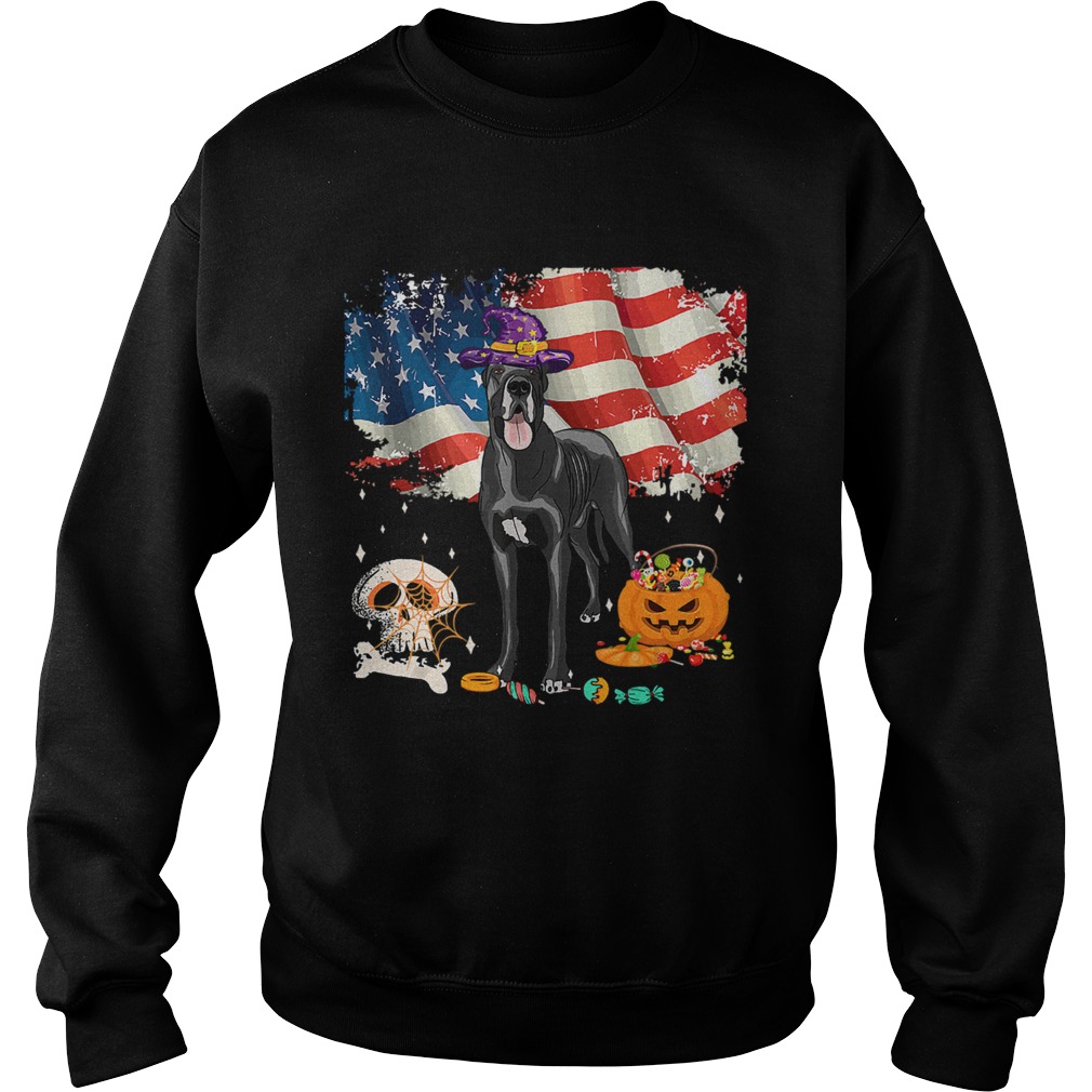 Great dane Dog Halloween Costume Gift Flag America TShirt Sweatshirt