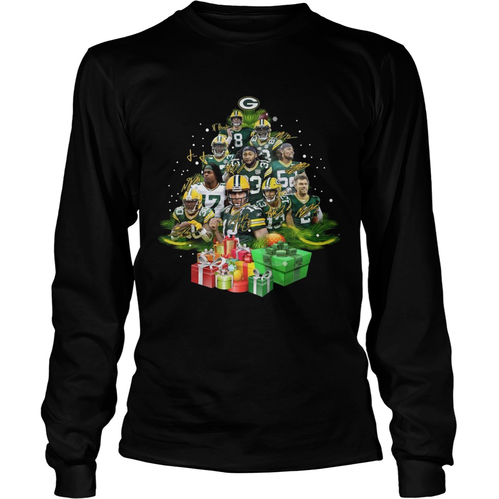 Green Bay Packers Players Christmas Tree LongSleeve