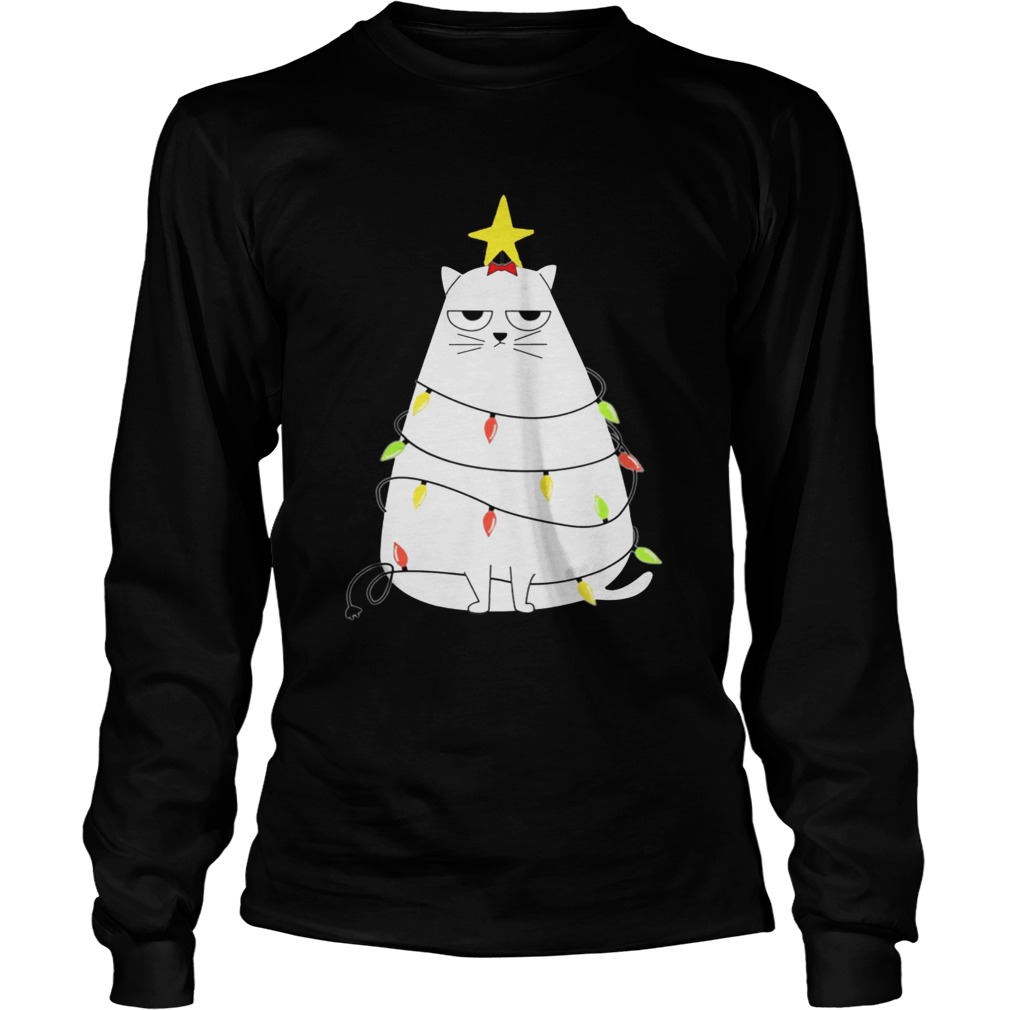 Grumpy Cat Christmas Tree Shirt LongSleeve