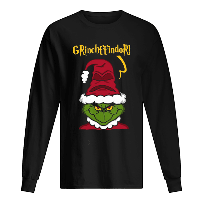 Gryffindor Grinch Harry Potter t- Long Sleeved T-shirt 