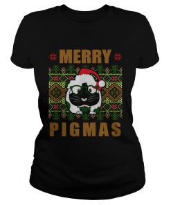 Guinea pig Merry Pigmas ugly Christmas  Classic Ladies