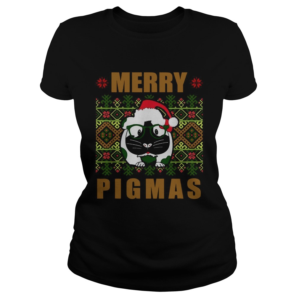 Guinea pig Merry Pigmas ugly Christmas Classic Ladies