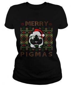 Guinea pig Merry Pigmas ugly Christmas  Classic Ladies