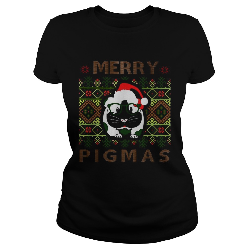 Guinea pig Merry Pigmas ugly Christmas Classic Ladies