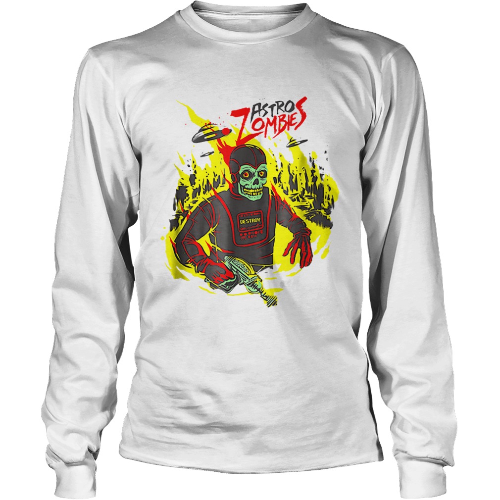 Halloween Astro Zombies Monster Scifi Gift Skate LongSleeve