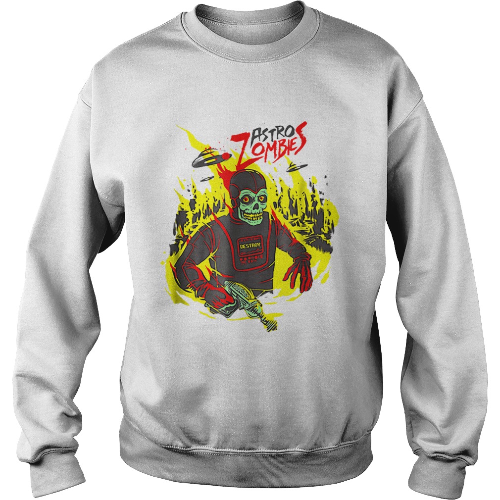 Halloween Astro Zombies Monster Scifi Gift Skate Sweatshirt