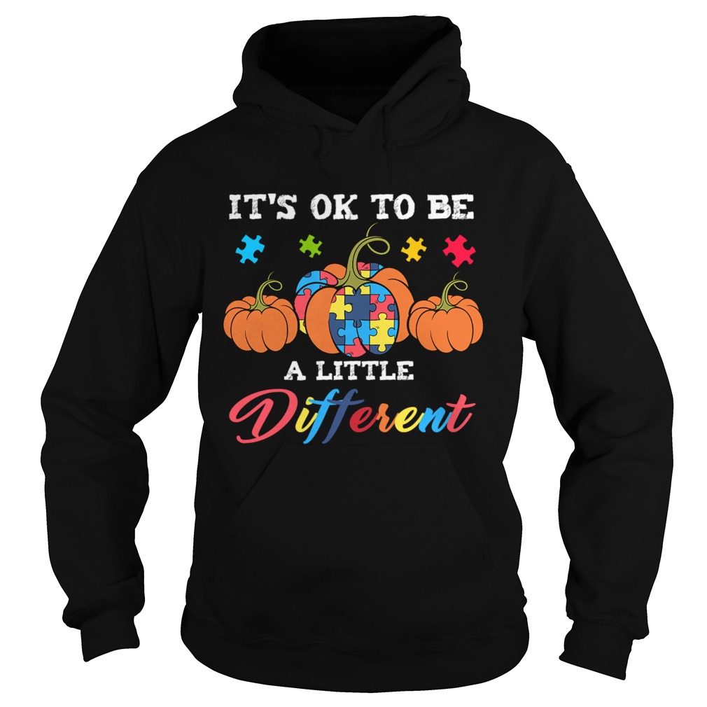 Halloween Autism Pumpkin Its OK to be a little different TShirt Hoodie