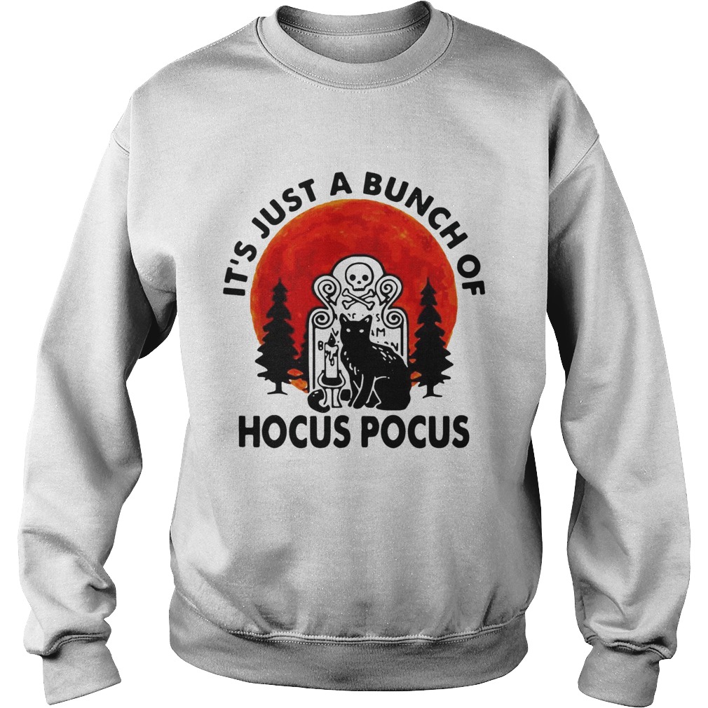 Halloween Black cat its just a bunch of Hocus Pocus Sweatshirt