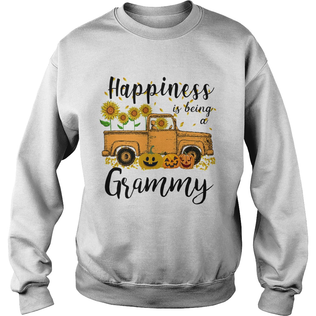 Halloween Car Pumpkin Happiness Is Being A Grammy TShirt Sweatshirt