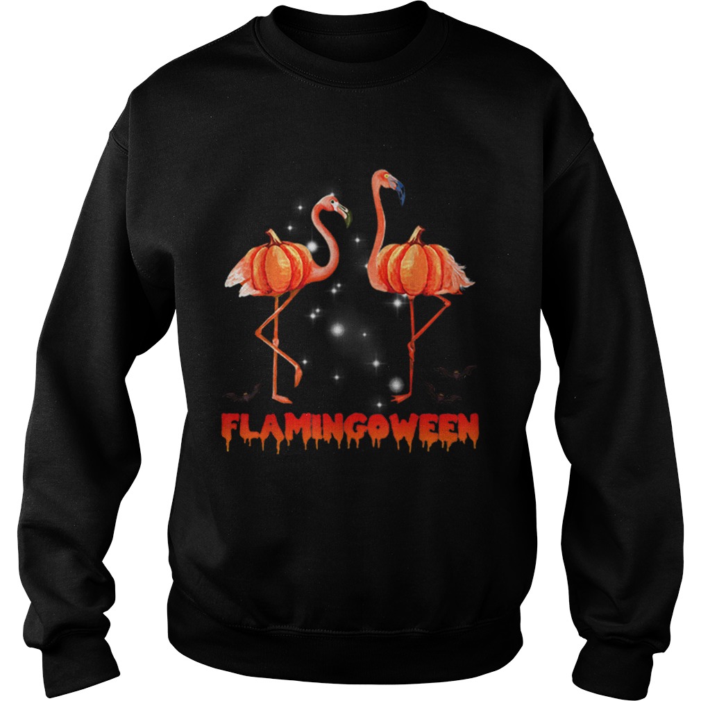 Halloween Custome Flamingo Flamingween pumpkin Sweatshirt