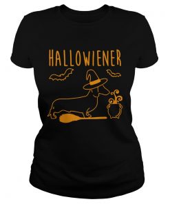 Halloween Dachshund witch Halloweiner  Classic Ladies