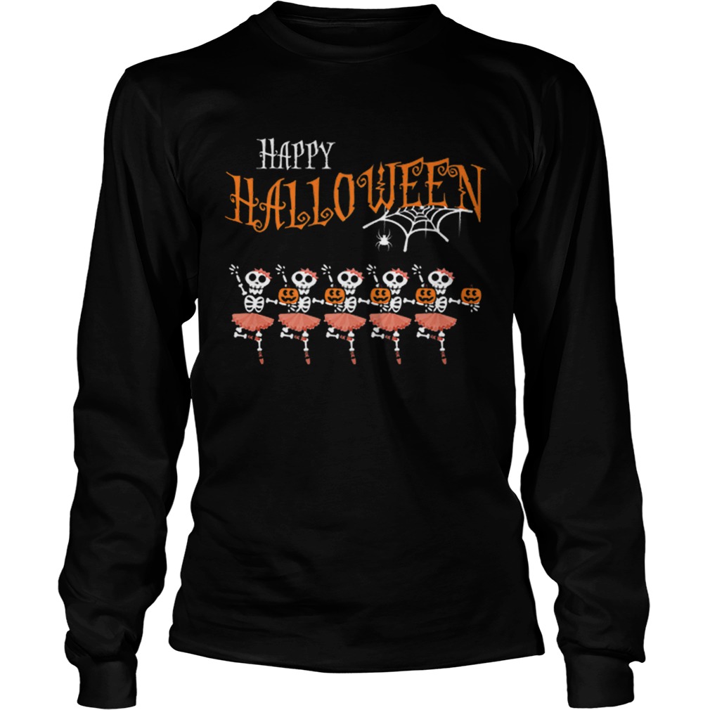 Halloween Dancing Ballet Skeleton Ballerina Costume LongSleeve