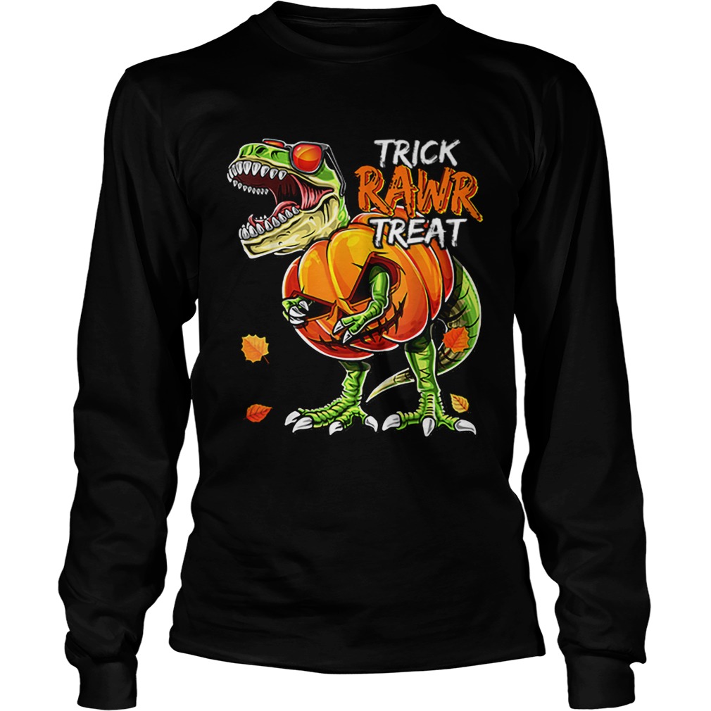 Halloween Dinosaur Pumpkin JackOLantern LongSleeve