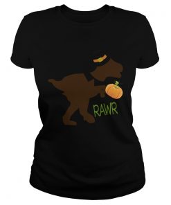 Halloween Dinosaur Rawr Cute Trex Lover TShirt Classic Ladies