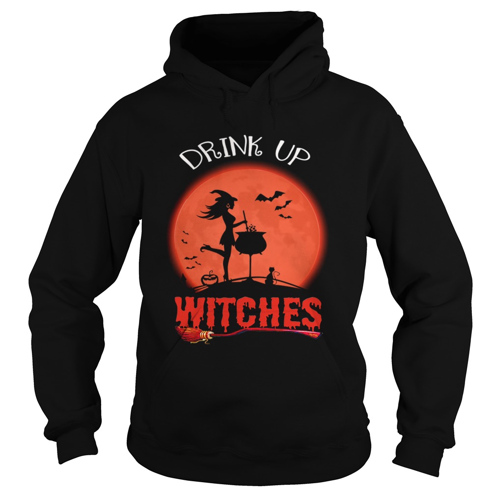 Halloween Drink Up Withches Vintage Wine Lover Gift TShirt Hoodie