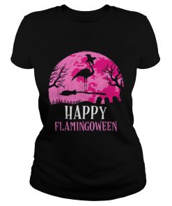 Halloween Flamingo Witch Happy Flamingoween Gift  Classic Ladies