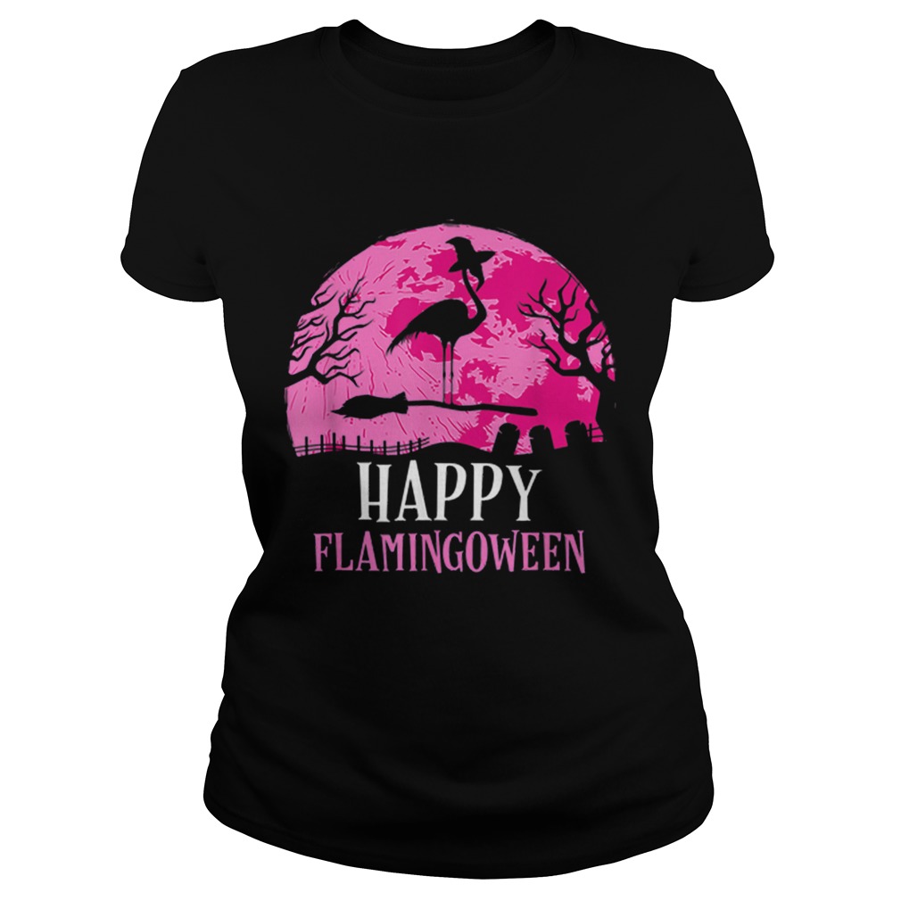 Halloween Flamingo Witch Happy Flamingoween Gift Classic Ladies