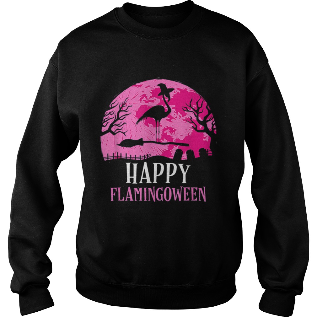 Halloween Flamingo Witch Happy Flamingoween Gift Sweatshirt