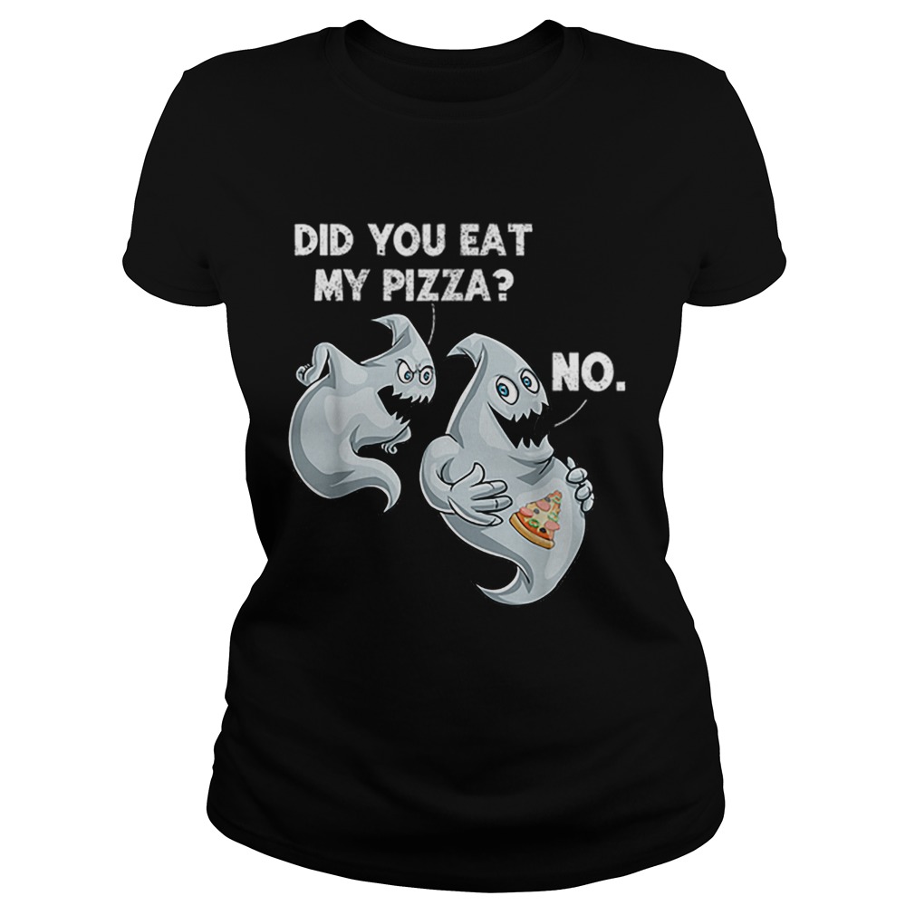 Halloween Ghost Pizza Funny Food Gift Mens Women Boy Classic Ladies