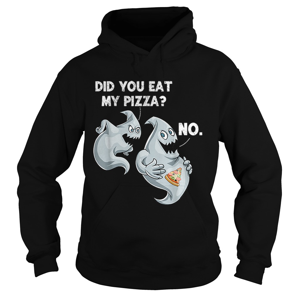 Halloween Ghost Pizza Funny Food Gift Mens Women Boy Hoodie