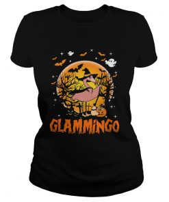 Halloween Glammingo Funny Flamingo Lover Gift TShirt Classic Ladies