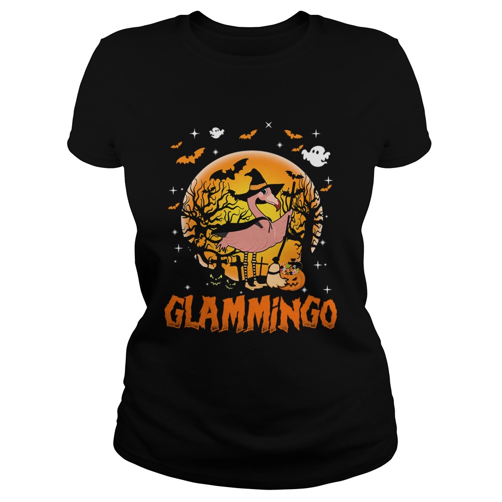 Halloween Glammingo Funny Flamingo Lover Gift TShirt Classic Ladies