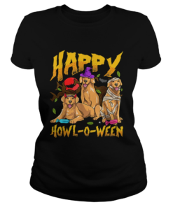 Halloween Golden Retriever Mom Dad HAPPY HOWLOWEEN Goldies  Classic Ladies