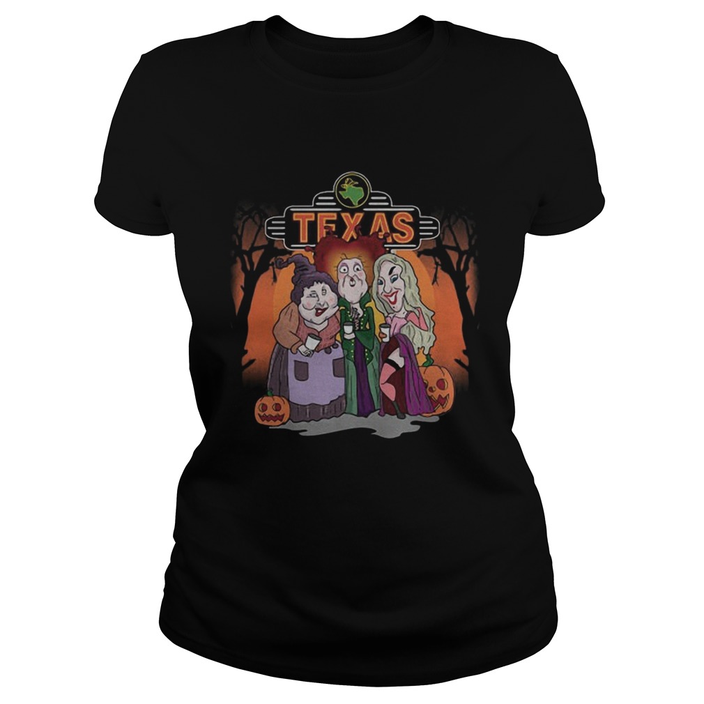 Halloween Hocus Pocus Texas Shirt Classic Ladies