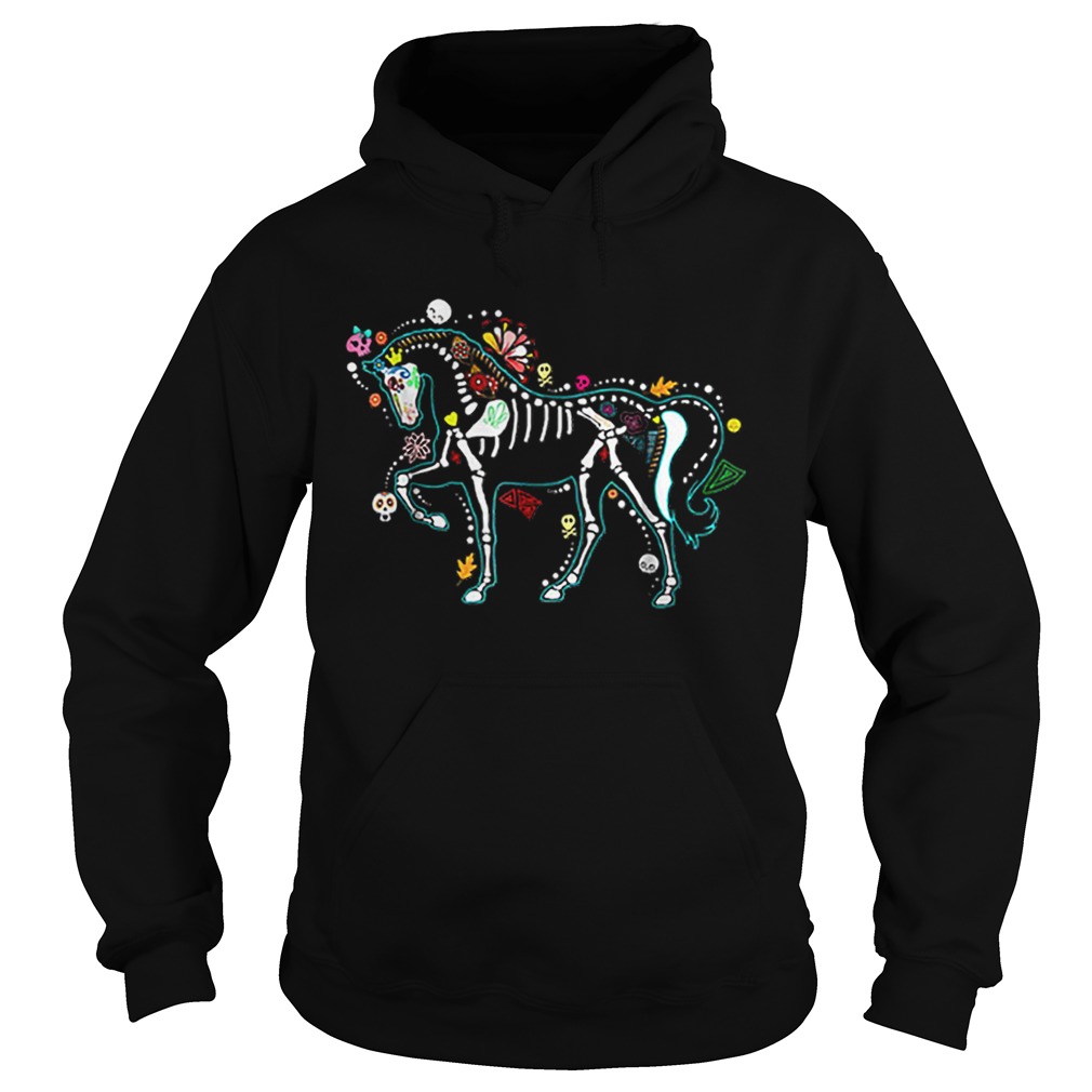 Halloween Horse Skeleton Gift for Women Men Hoodie