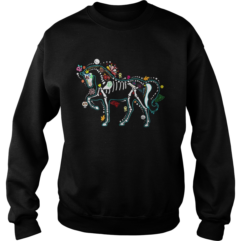 Halloween Horse Skeleton Gift for Women Men Sweatshirt