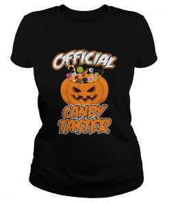 Halloween Hot Official Candy Taster Funny TShirt Classic Ladies