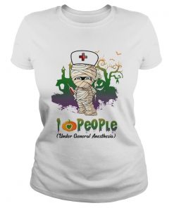 Halloween I Love People Funny Nurse TShirt Classic Ladies