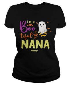 Halloween Im A Boo Tiful Nana TShirt Classic Ladies