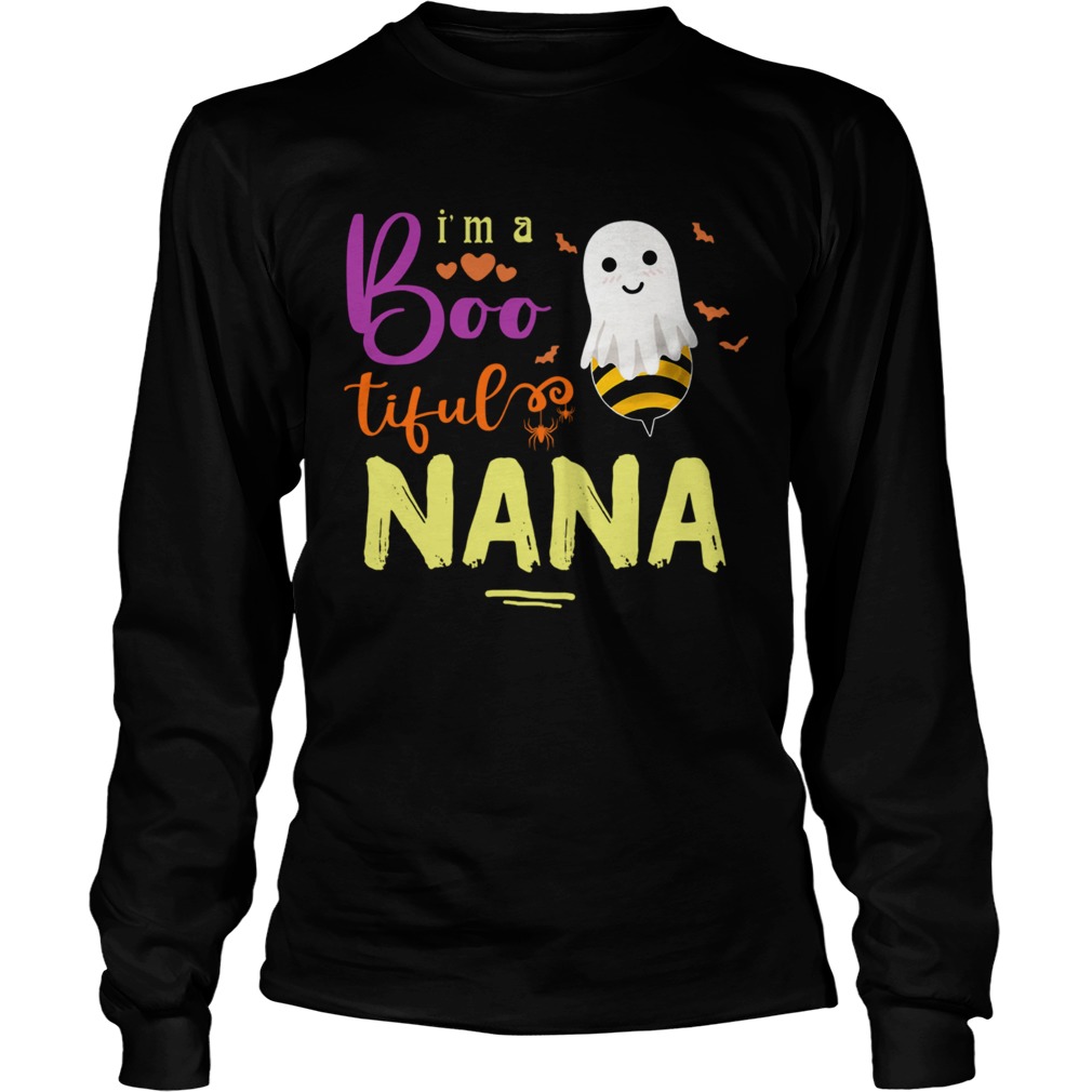 Halloween Im A Boo Tiful Nana TShirt LongSleeve