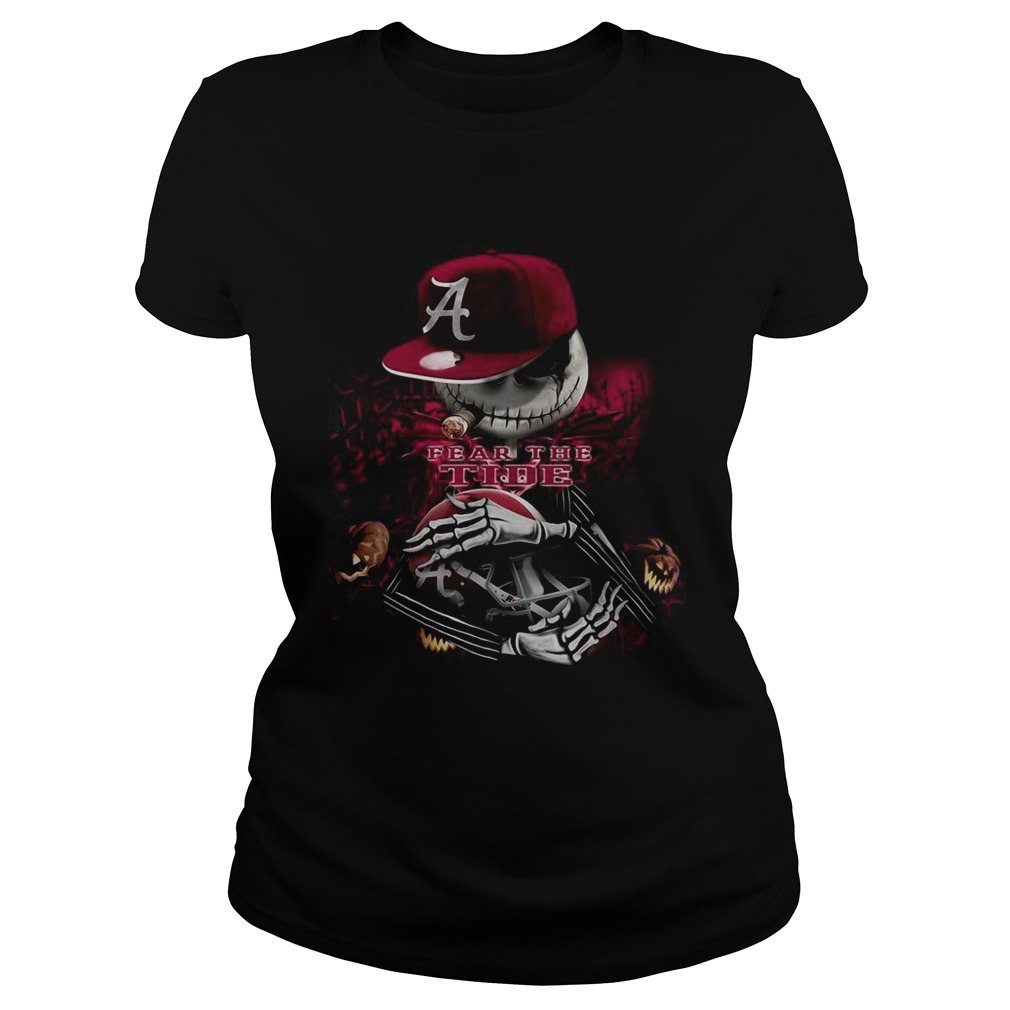 Halloween Jack Skellington Fear The Crimson tide Classic Ladies