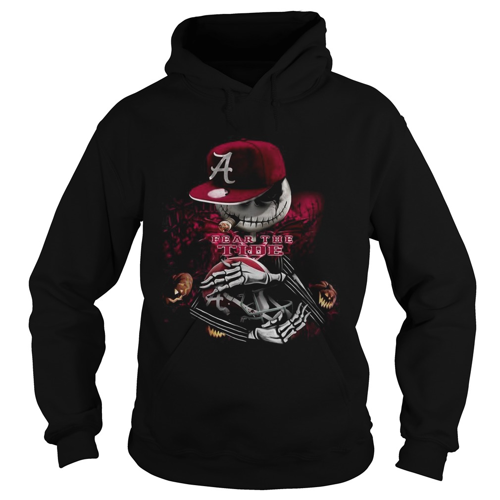 Halloween Jack Skellington Fear The Crimson tide Hoodie