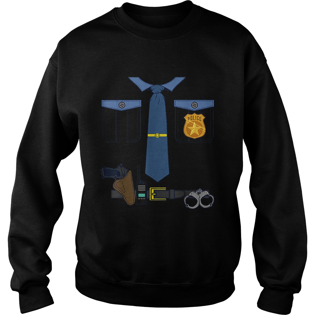 Halloween Kids Dress Up Police Officer COP Costume Sweatshirt