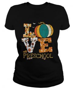 Halloween Love Preschool Pumpkin Teacher  Classic Ladies