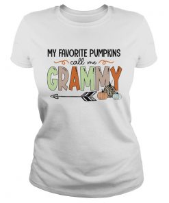 Halloween My Favorite Pumpkins Call Me Grammy TShirt Classic Ladies