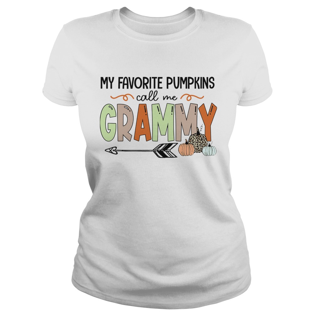 Halloween My Favorite Pumpkins Call Me Grammy TShirt Classic Ladies